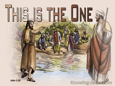 John 1:30 He Surpassed Me Because He Was Before Me (brown) 